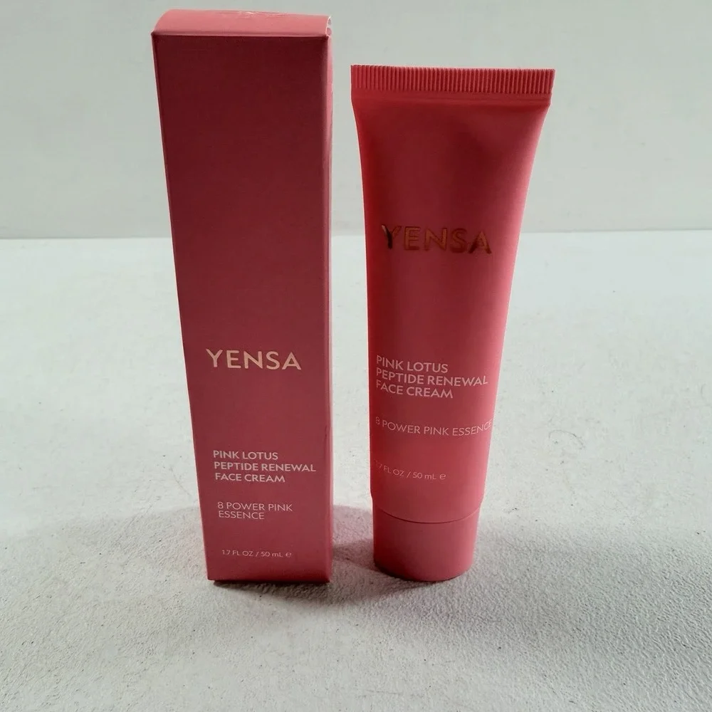 YENSA Pink Lotus Peptide Renewal Face Cream 1.7 Fl Oz / 50ml BNIB SEALED